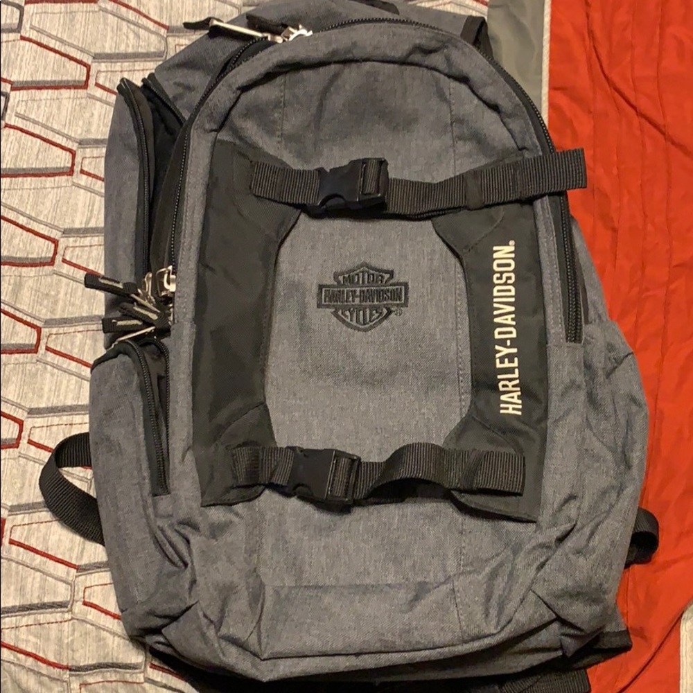 Harley Davidson Multi Use Pocket Laptop Backpack